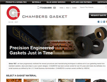 Tablet Screenshot of chambersgasket.com